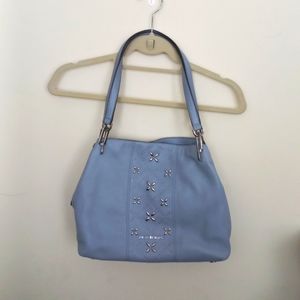 Michael Kors Blue Leather Shoulder Bag